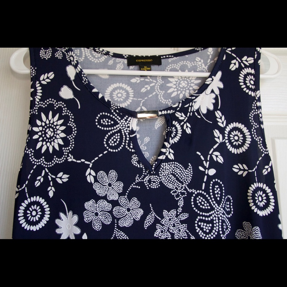 Navy, Floral Maxi dress